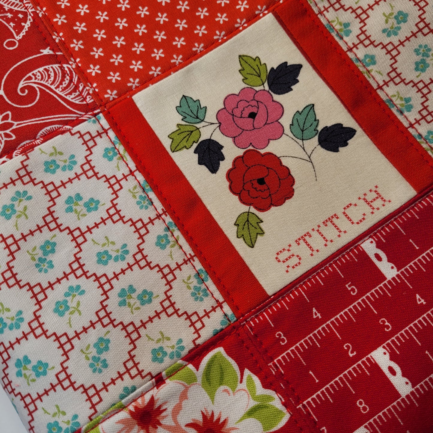 MADE TO ORDER Project Bag By Jenni Stitching Simply | "Stitch" | 10" Wide x 13.5" Tall x 1" Depth