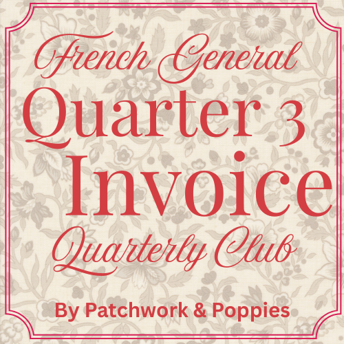 QUARTER 3 INVOICE French General Patchwork Bag | Pouch | Accessory Quarterly Club 2026