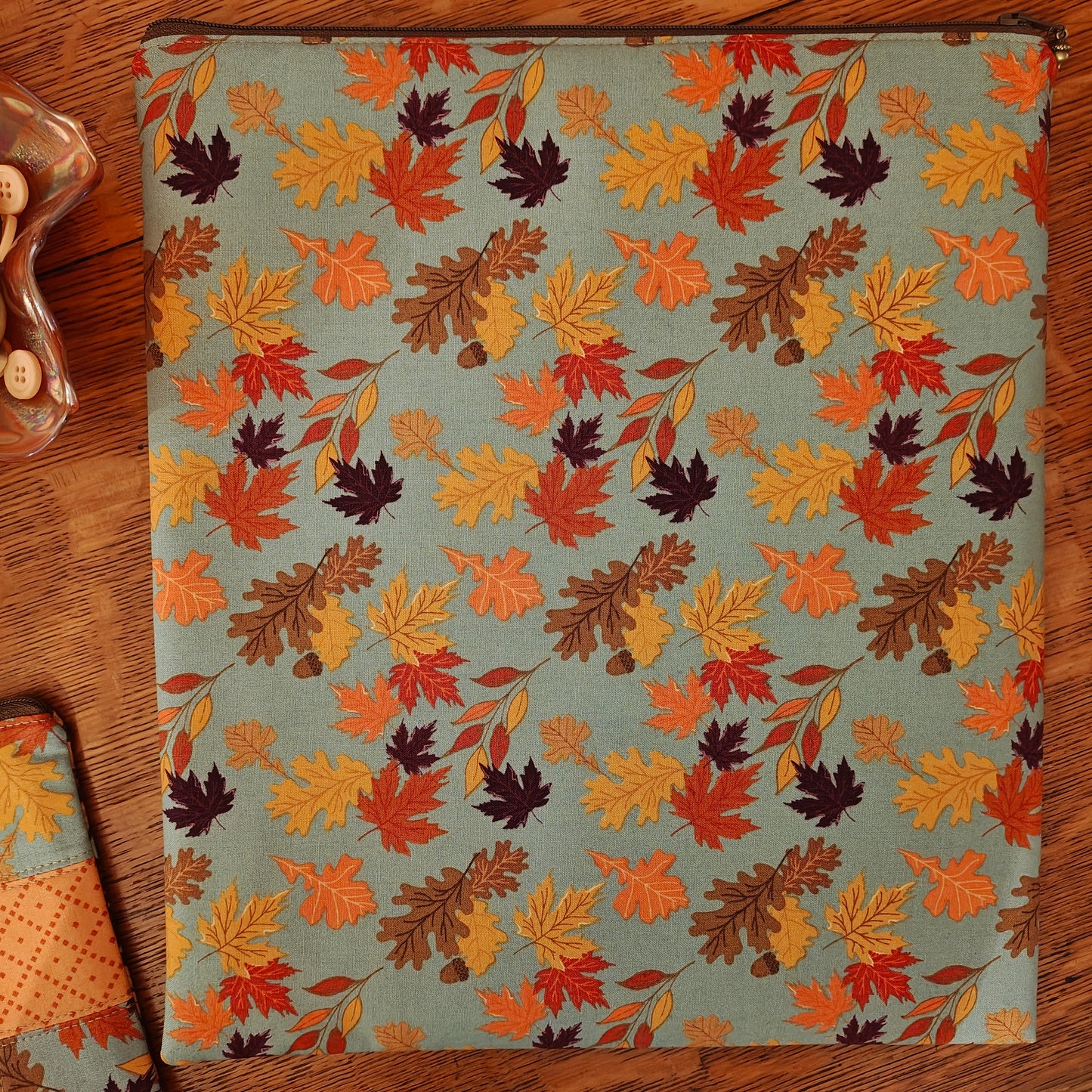MADE TO ORDER "Autumn House" Project Bag | 11.5" Wide x 13" Tall
