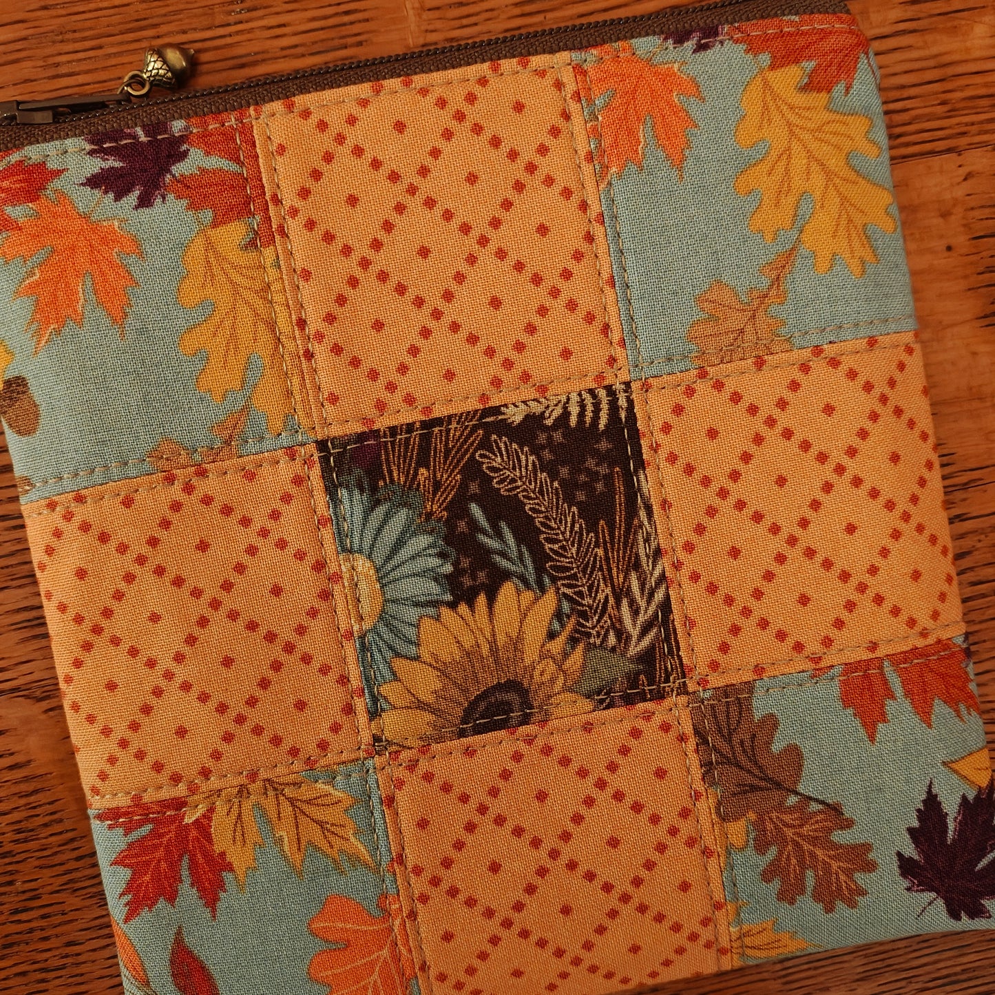 MADE TO ORDER "Autumn House" Project Bag | 11.5" Wide x 13" Tall