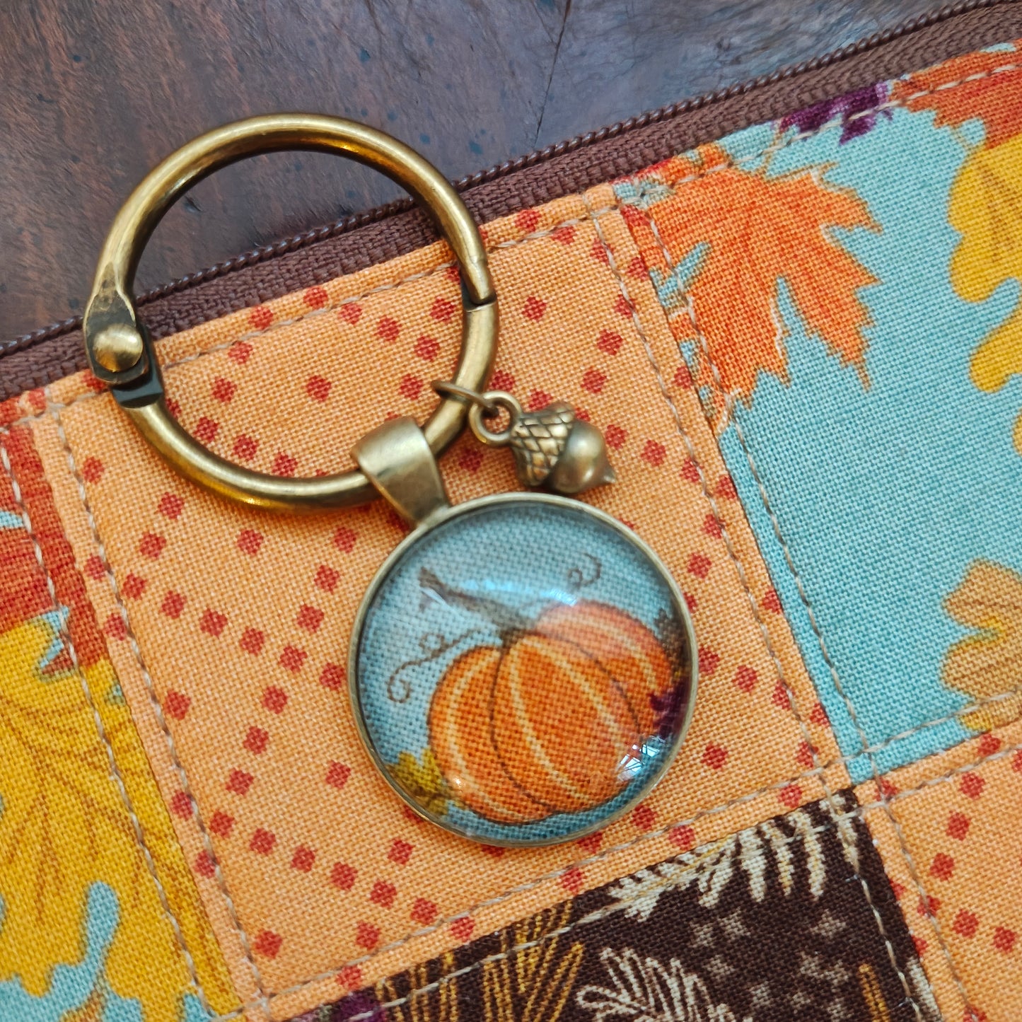 MADE TO ORDER "Autumn House" Project Bag | 11.5" Wide x 13" Tall