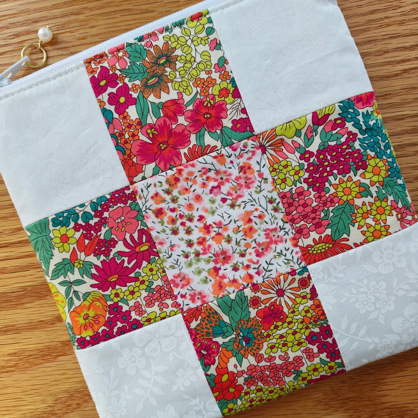 READY TO SHIP | Liberty London Nine Patch Pouches 6" x 6"