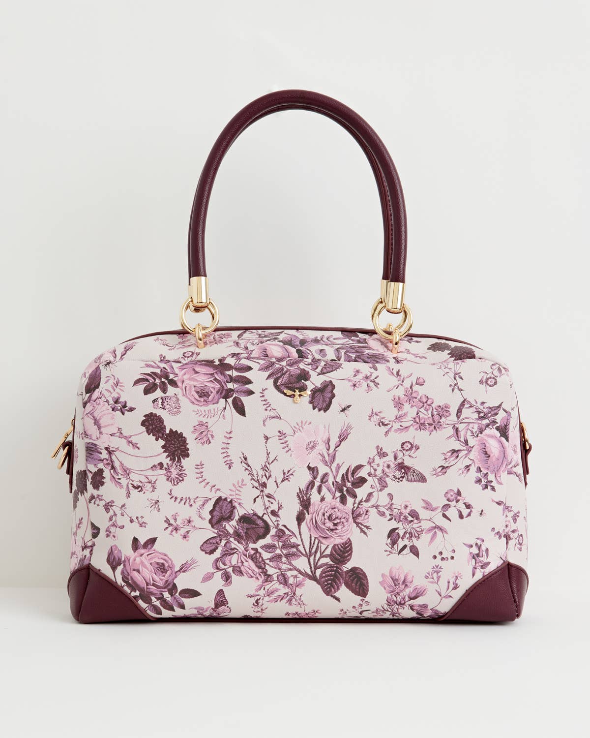 FABLE Large Bowling Bag | Plum Rambling Floral