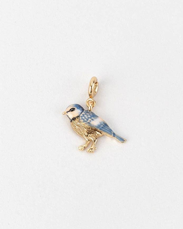Enamel Blue Tit Charm