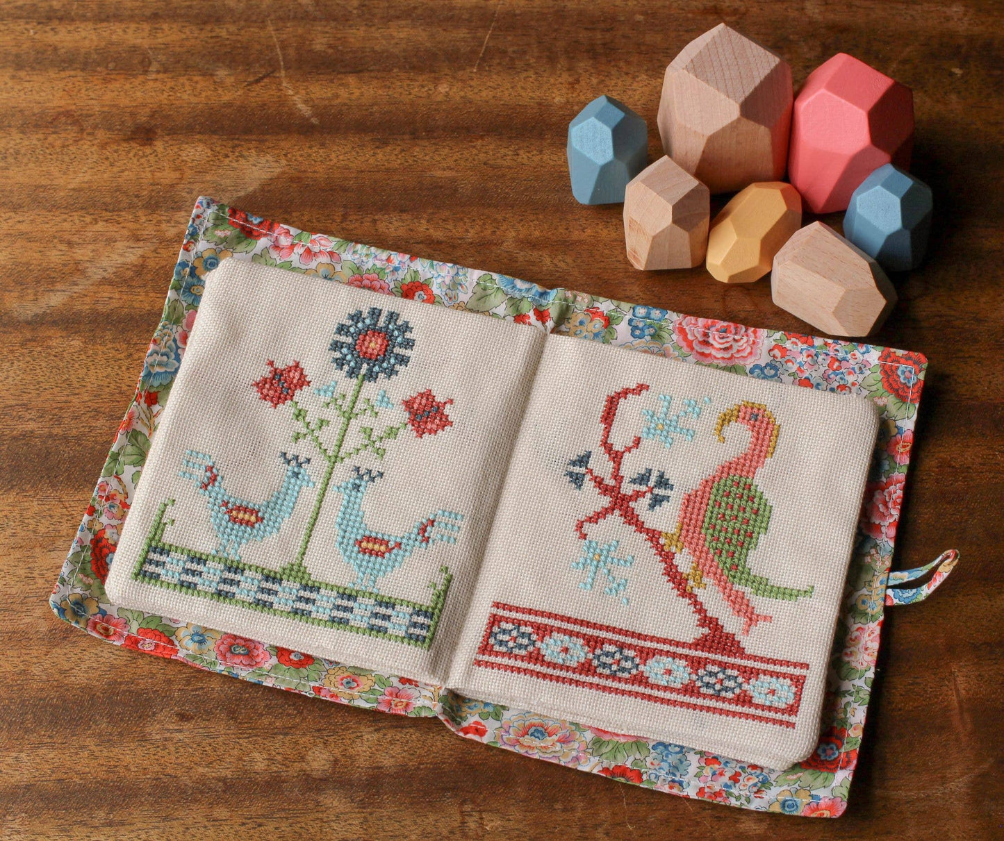 "Byzantine Beasts" Quiet Book or Wall Hanging Cross Stitch Kit by Avlea