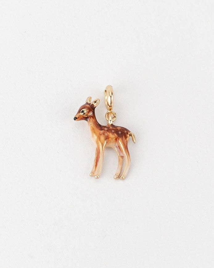 Enamel Fawn Charm