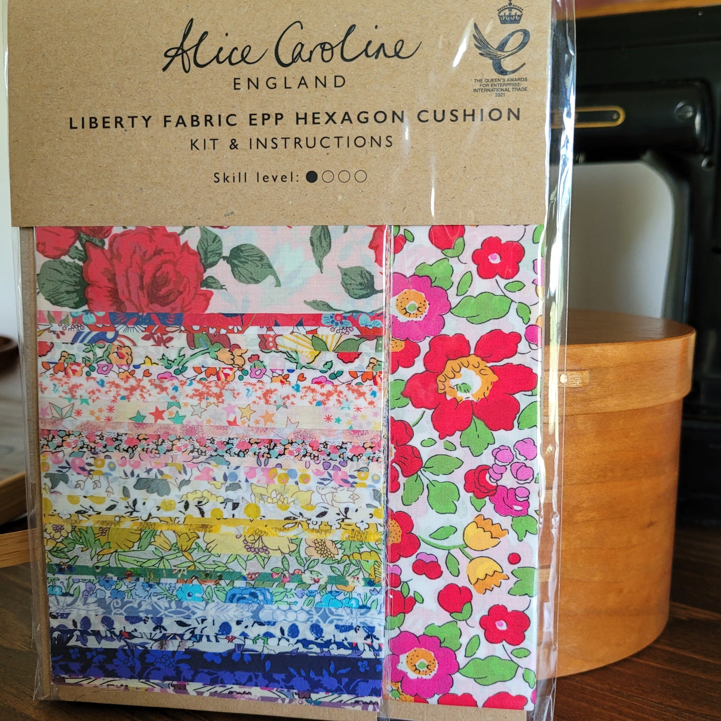 Liberty Tana Lawn® Fabric Rainbow EPP Hexagon Cushion Kit - CHOOSE YOUR FABRIC PACK