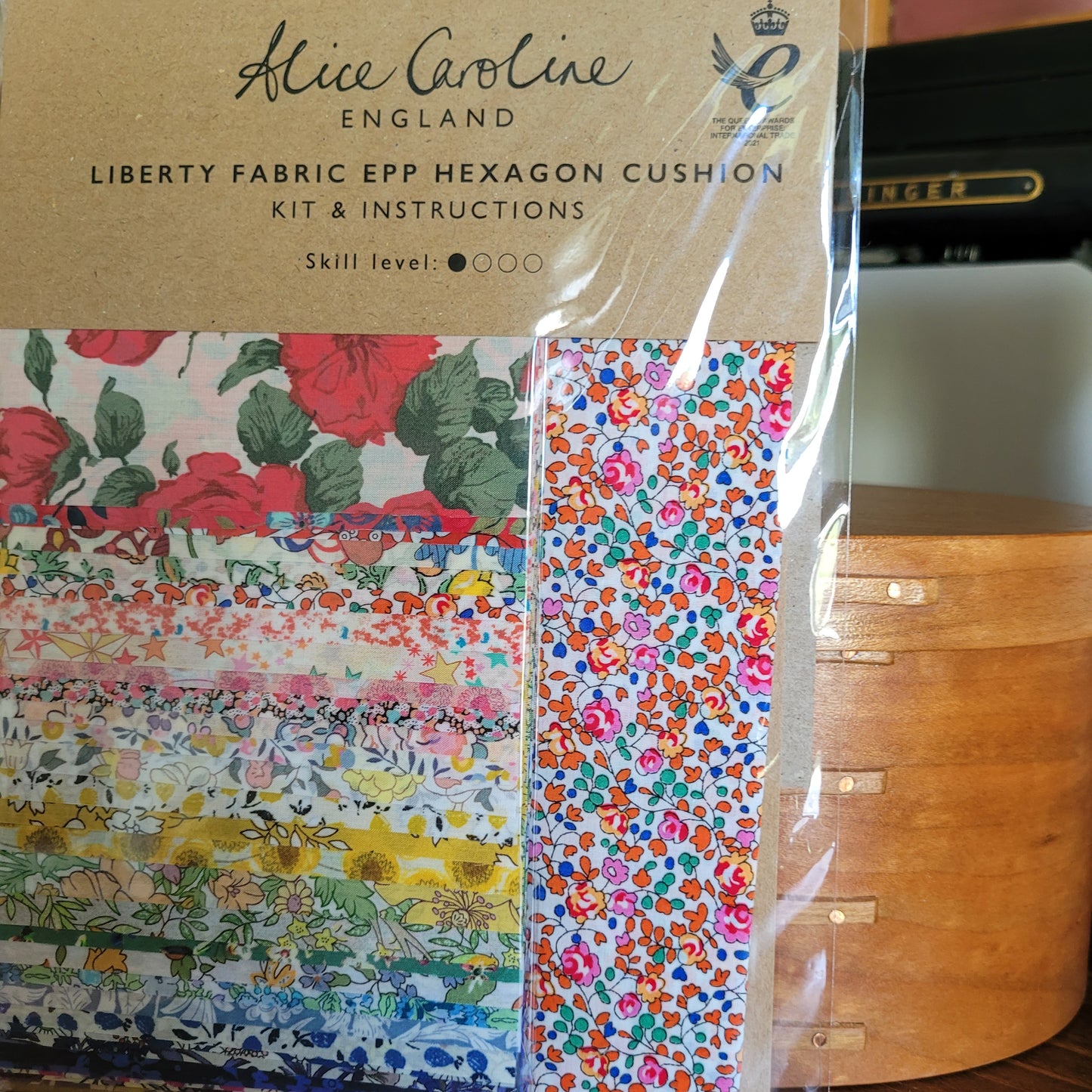 Liberty Tana Lawn® Fabric Rainbow EPP Hexagon Cushion Kit - CHOOSE YOUR FABRIC PACK