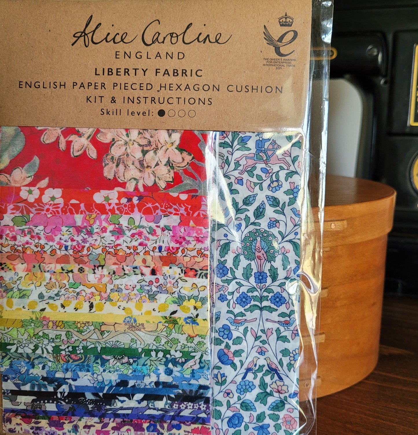 Liberty Tana Lawn® Fabric Rainbow EPP Hexagon Cushion Kit - CHOOSE YOUR FABRIC PACK