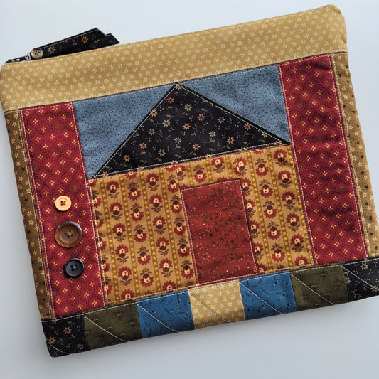 PRE-ORDER Project Bag By Jenni Stitching Simply | 11.5" Tall x 13.5" Tall x 1" Depth