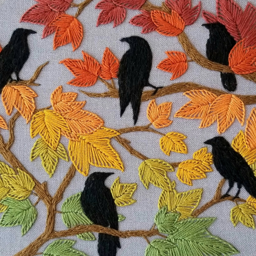 Autumn Birds Embroidery Kit | Jessica Long Embroidery