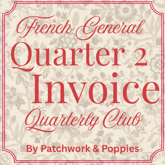 QUARTER 2 INVOICE French General Patchwork Bag | Pouch | Accessory Quarterly Club 2026