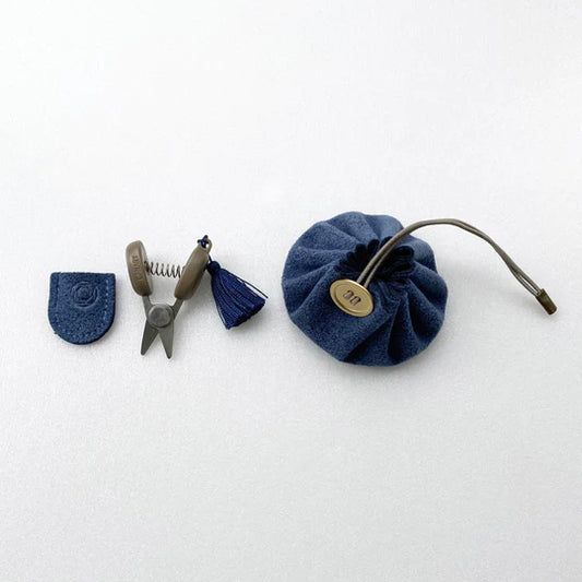 Cohana Mini Scissors & Mini Drawstring Pouch Set | Blue