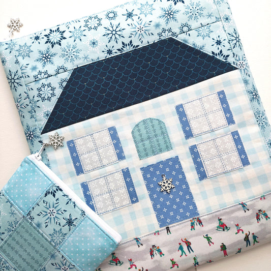 MADE TO ORDER "Winter House" Project Bag & Accessories