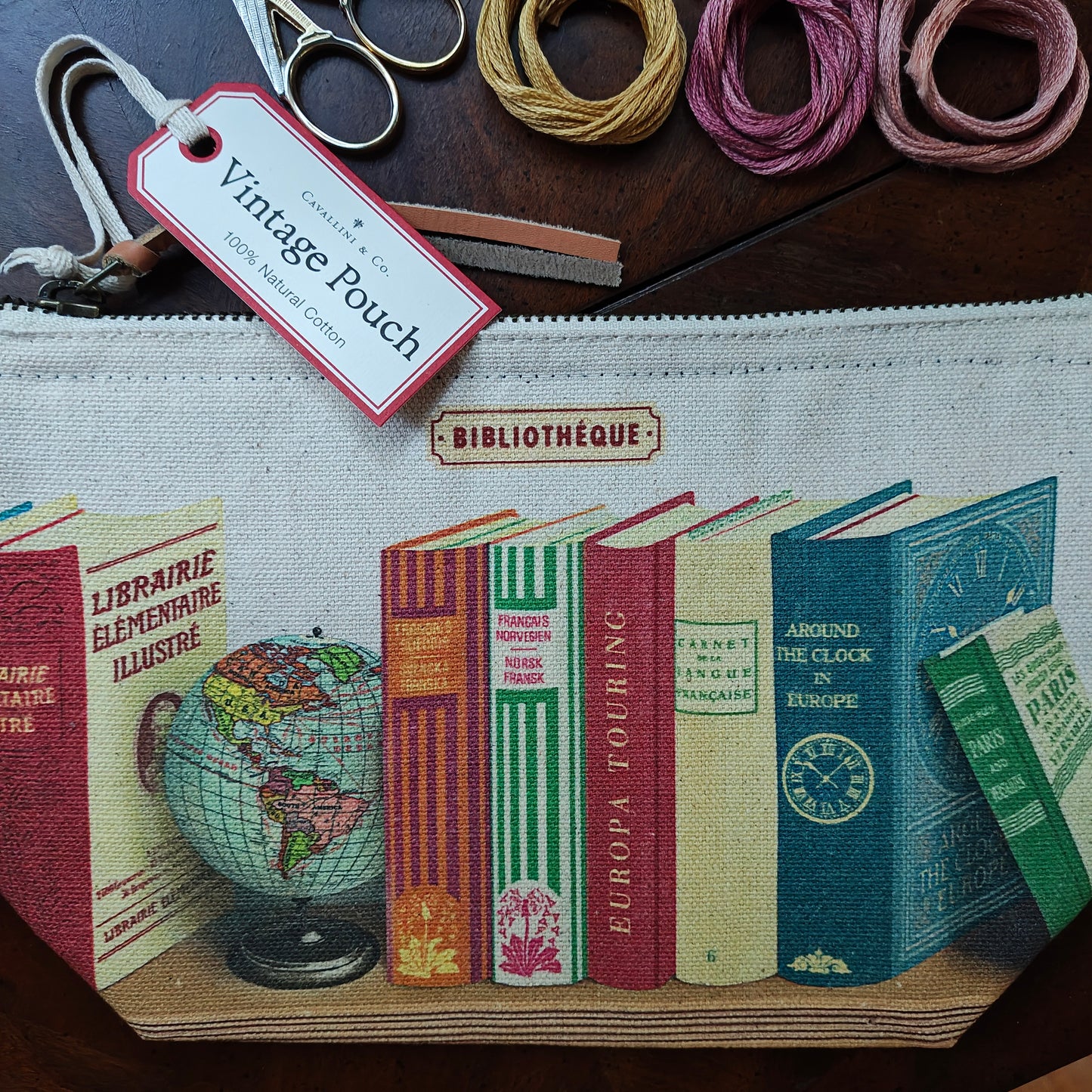 Canvas Zipper Pouch | Bibliotheque