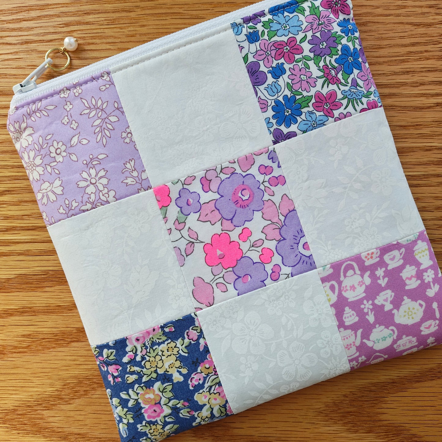 READY TO SHIP | Liberty London Nine Patch Pouches 6" x 6"