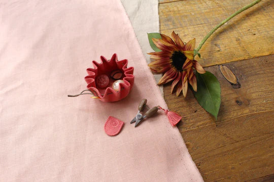 Cohana Mini Scissors & Mini Drawstring Pouch Set | Pink