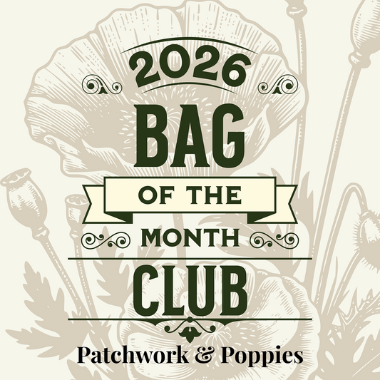 2026 Patchwork Bag of the Month Club | Patchwork Project Bag & Notions Pouch Option