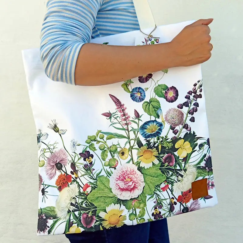 "A Flower Garden" | Organic Cotton Tote Bag | Made in Europe