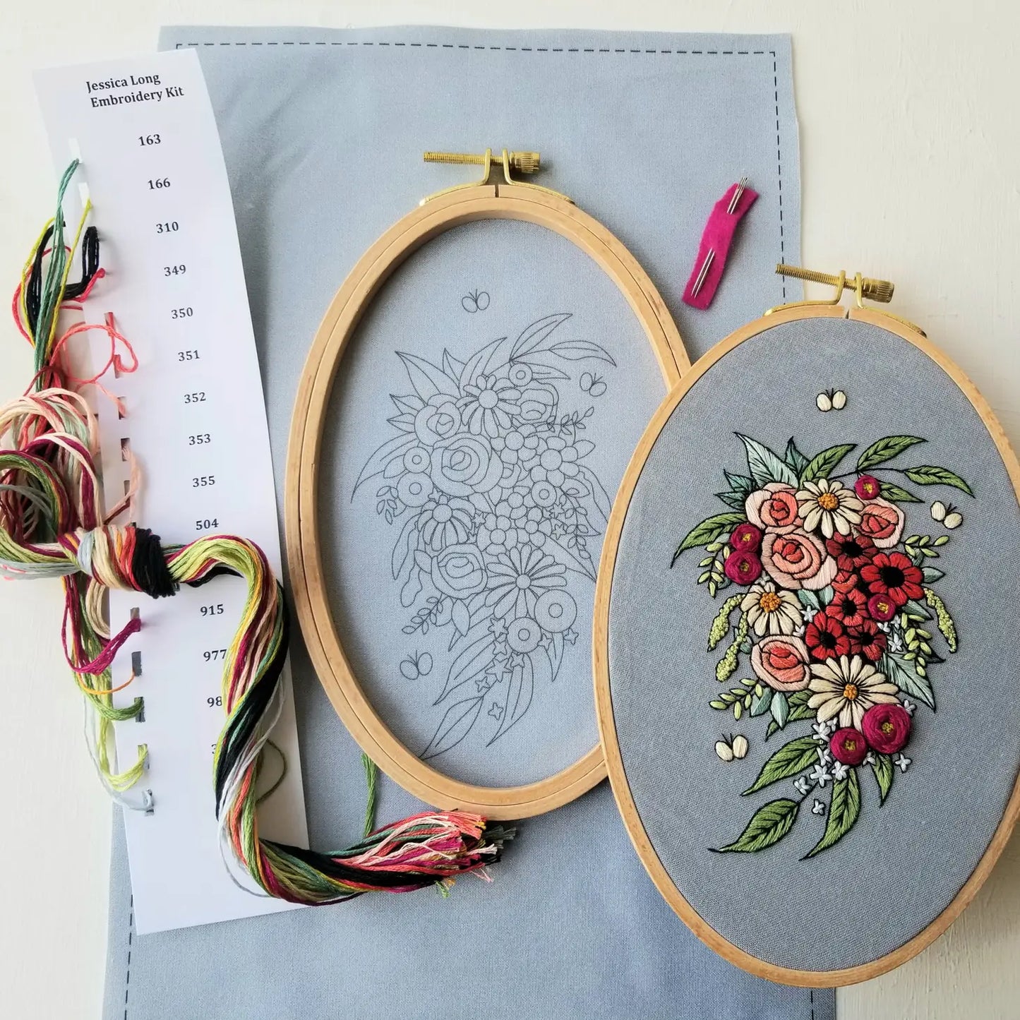 Butterfly Perfume Embroidery Kit | Jessica Long Embroidery