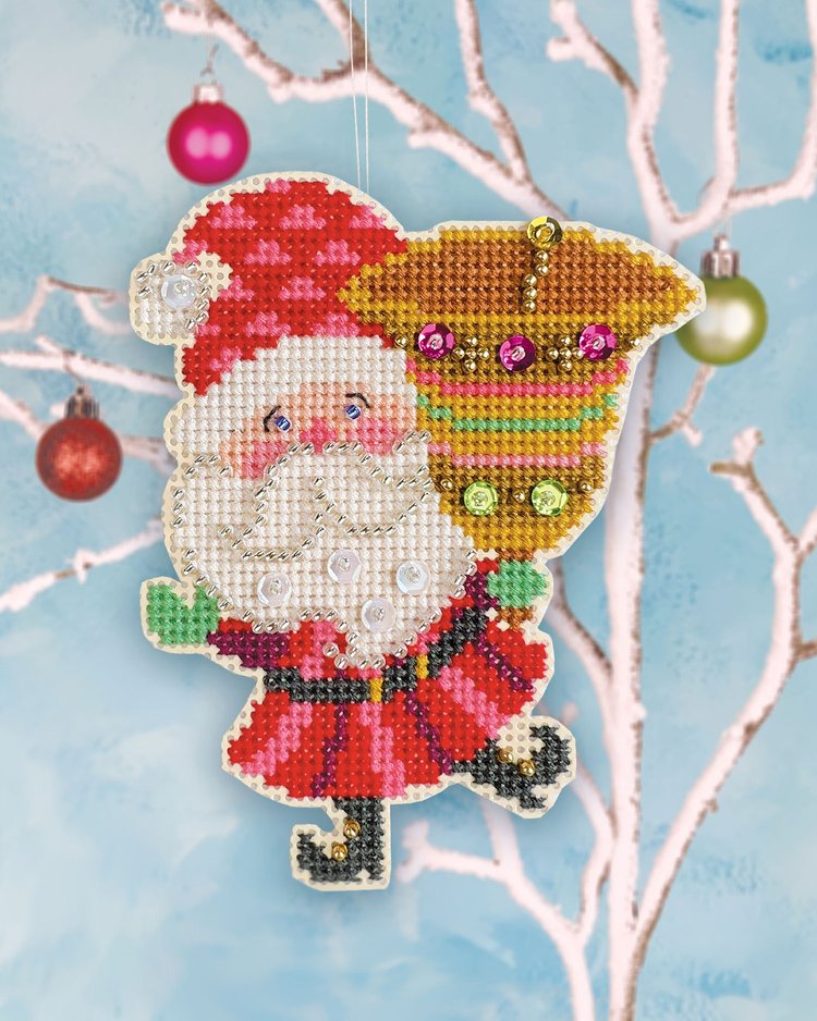 "Ring-a-Ding Santa" Ornament Full Kit | Satsuma Street