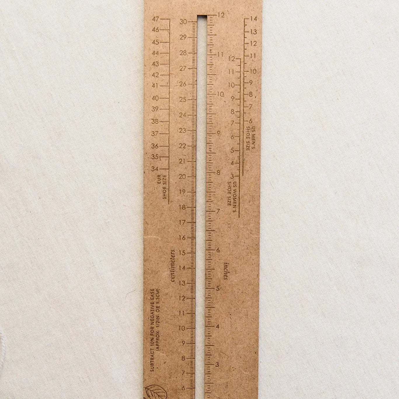 Sock Sizing Ruler Patchwork And Poppies Haberdashery