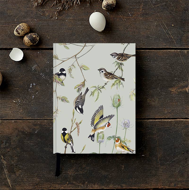 "Garden Birds" Notebook | Recycled Paper | Made in Europe