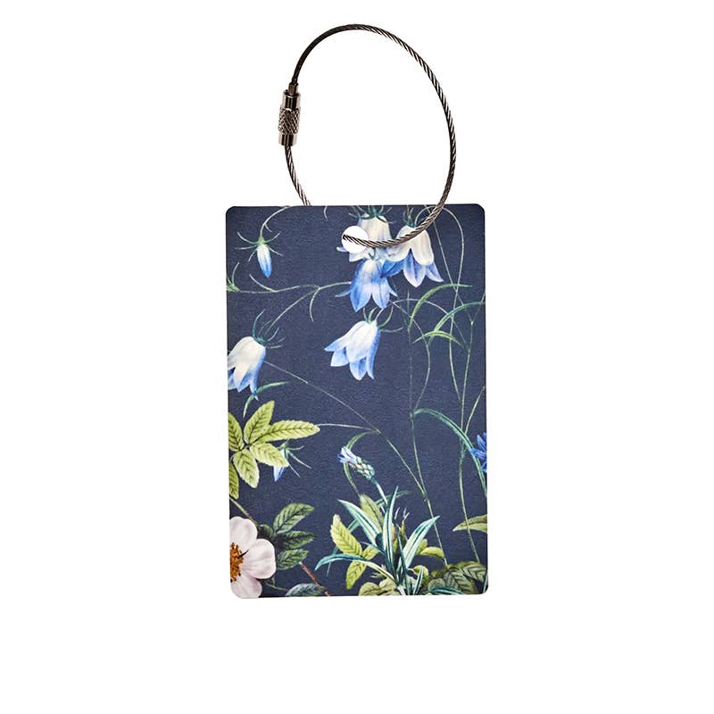 "Blue flower Garden" Luggage Tag