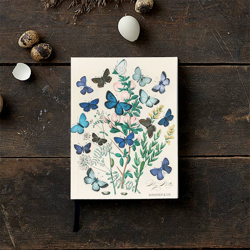 Butterflies Notebook | Recycled Paper | Made in Europe