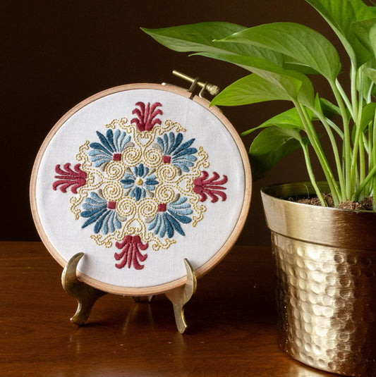 "Athenian Palmette" Embroidery Kit by Avlea
