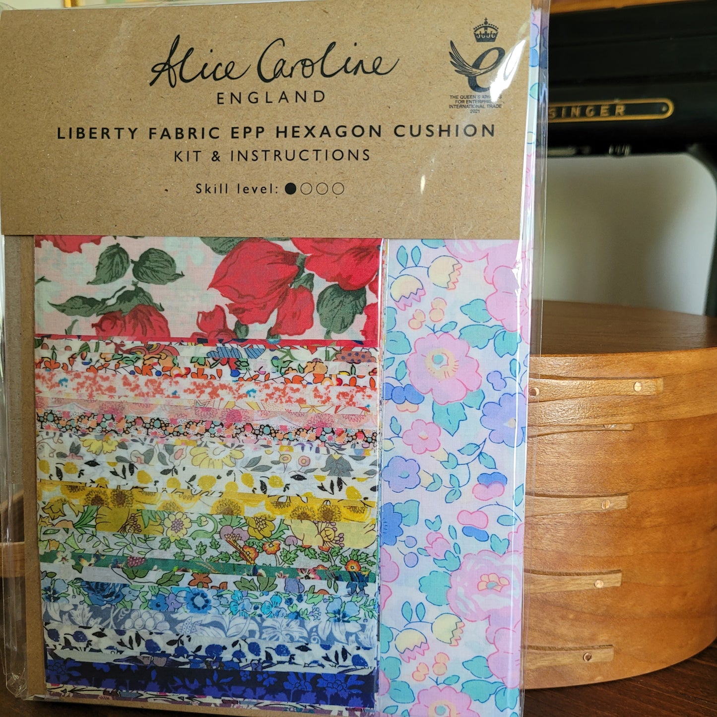 Liberty Tana Lawn® Fabric Rainbow EPP Hexagon Cushion Kit - CHOOSE YOUR FABRIC PACK