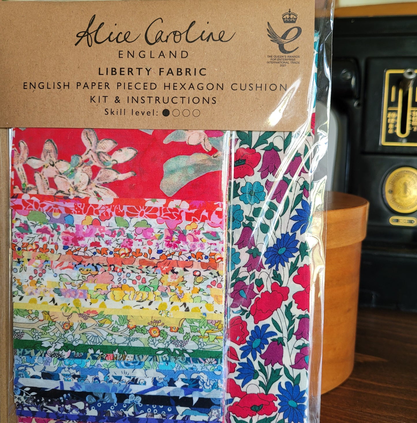 Liberty Tana Lawn® Fabric Rainbow EPP Hexagon Cushion Kit - CHOOSE YOUR FABRIC PACK